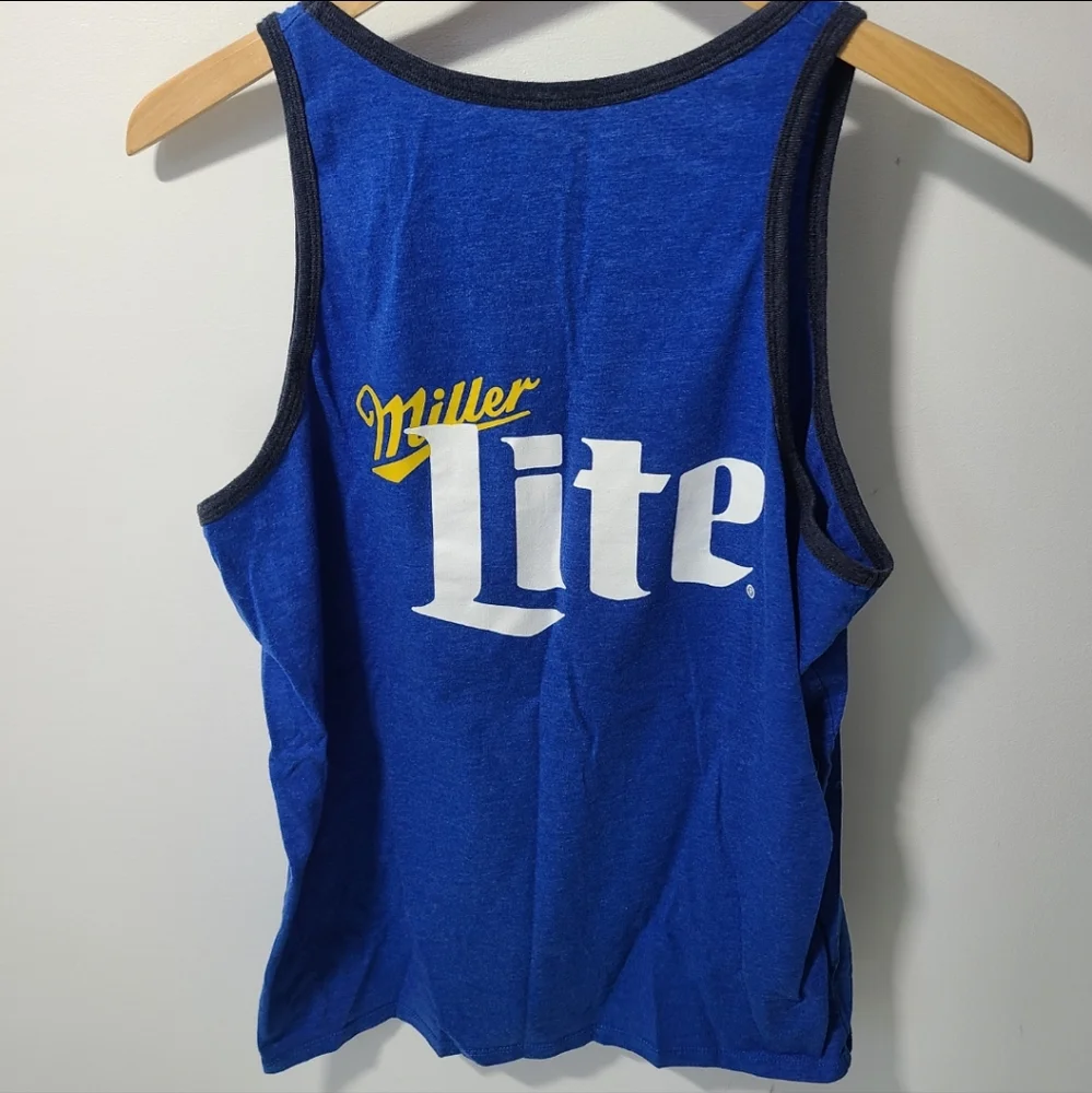 Miller Lite beer can mens large tank top muscle shirt - Picture 4 of 4